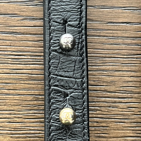 CHANEL Crocodile Embossed Calfskin Gabrielle Coco Hobo Small Bag 💯 Authentic - Picture 10 of 15